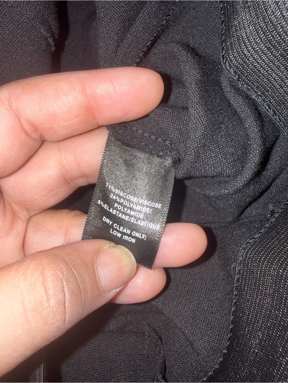 Lafayette 148 New York Black Wide-Leg Cropped Pants Minimalist Luxury Size S - Picture 9 of 9
